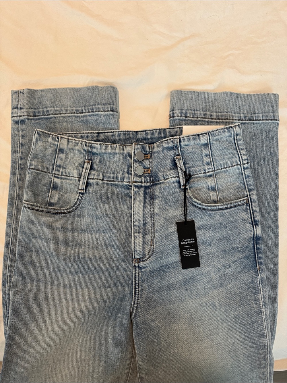 NWT Ann Taylor High Rise Straight Leg Jeans - Picture 8 of 10